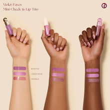 Cargar imagen en el visor de la galería, Violet Faves Mini Cheek and Lip Trio Makeup Gift Set *PRE-Order*