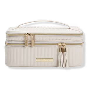Vertical Quilted Train Case With Mirror *PRE-Order*
