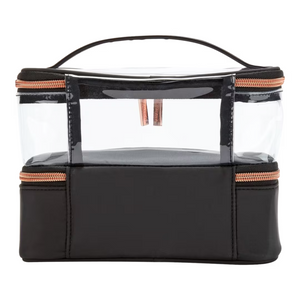 Basics Black Double-Zip Train Case *PRE-Order*