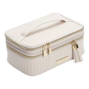 Vertical Quilted Train Case With Mirror *PRE-Order*