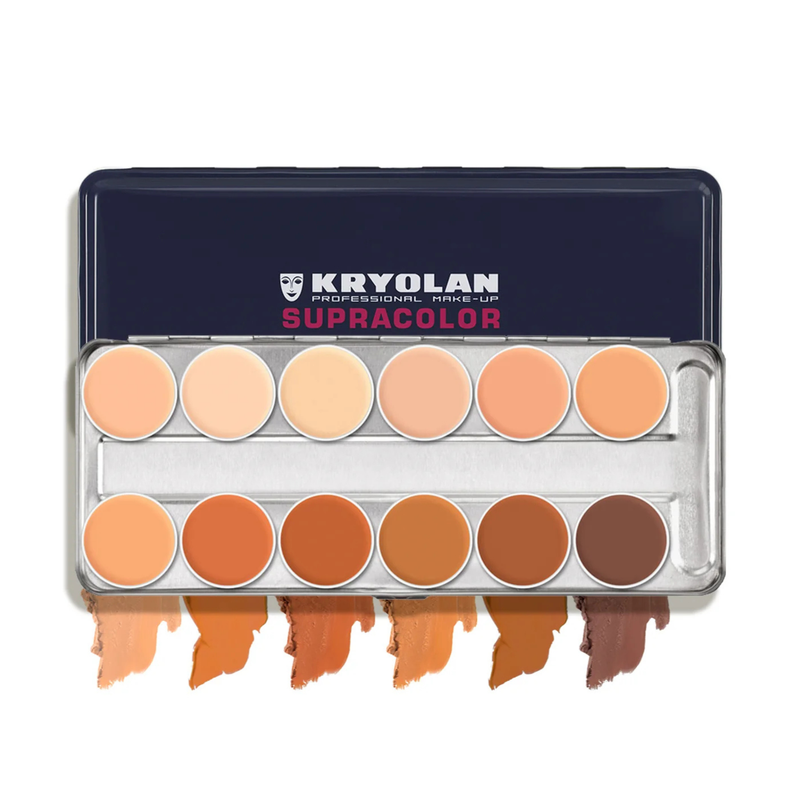 Kryolan Supracolor Paleta 12 Tonos TT, 40ml.