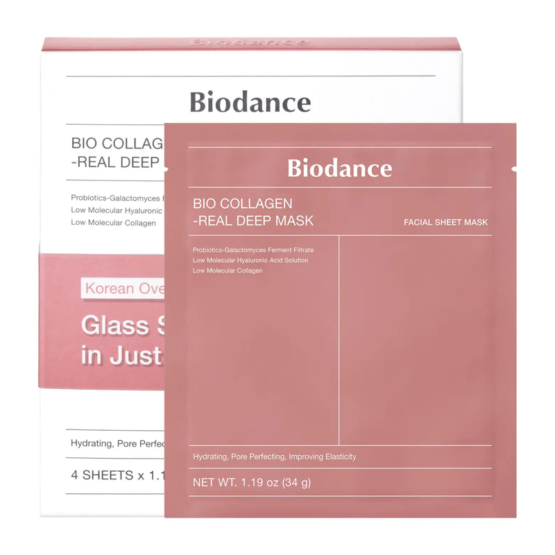 Bio Collagen Real Deep Mask for Pore Minimizing & Firming Care (Pack 4)