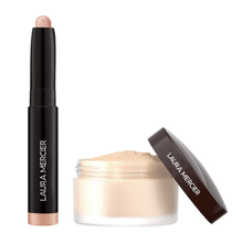 Cargar imagen en el visor de la galería, Laura Mercier Gift Set Mini (Polvo suelto traslúcido + sombra de ojos en barra)

