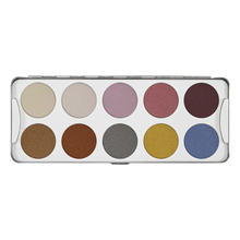 Cargar imagen en el visor de la galería, Kryolan Eye Shadow Palette 10 colores - Iridescent
