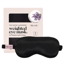 Cargar imagen en el visor de la galería, The Lavender Weighted Satin Eye Mask (Antifaz para dormir - Lavanda) *PRE-Order*
