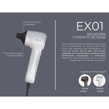 Cargar imagen en el visor de la galería, EOLUX Secador de pelo - Tamaño de viaje EX01
