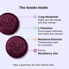 Cargar imagen en el visor de la galería, OLLY 3mg Melatonin Sleep Gummies *PRE-Order*
