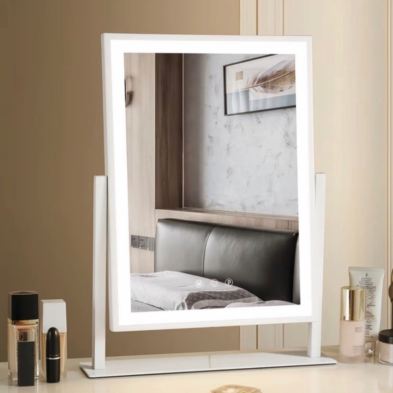 Espejo vanity blanco con luz led