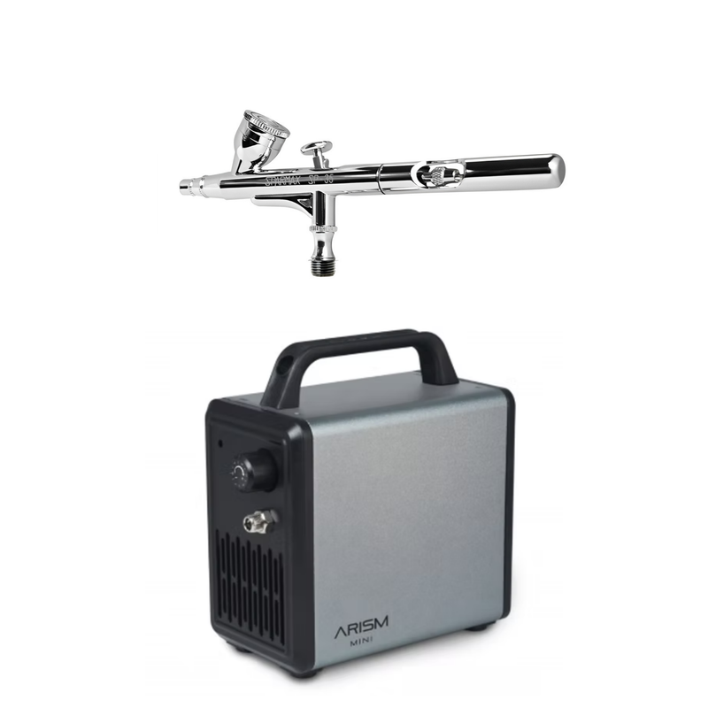 Compresor Arism con aerógrafo SP-35 Sparmax